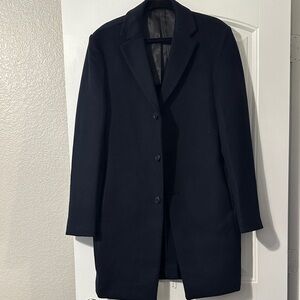 Reiss Midnight Black Overcoat